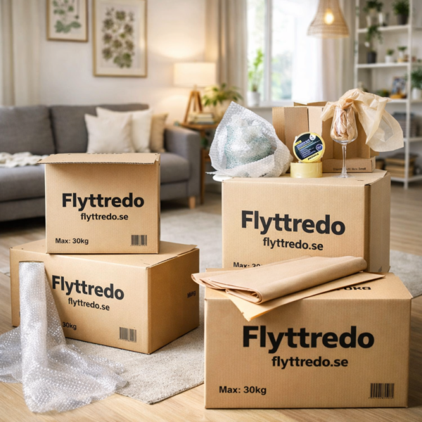 Flyttkartonger 10-pack – Stark flyttlåda 70L för säker flytt